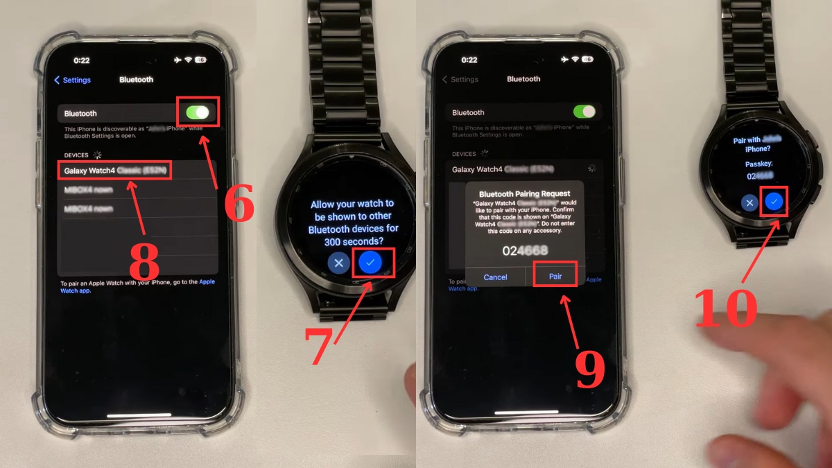 Ghép đôi Galaxy Watch 4 với iPhone