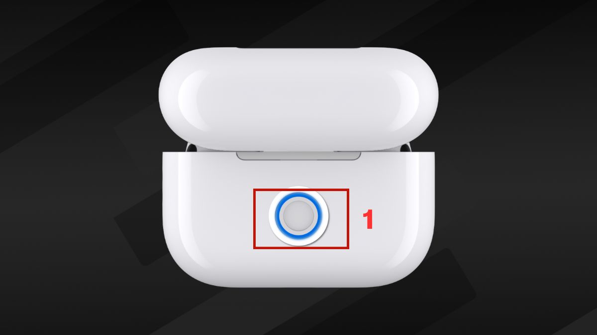 Bật nút nguồn tai nghe Bluetooth kết nối với điện thoại