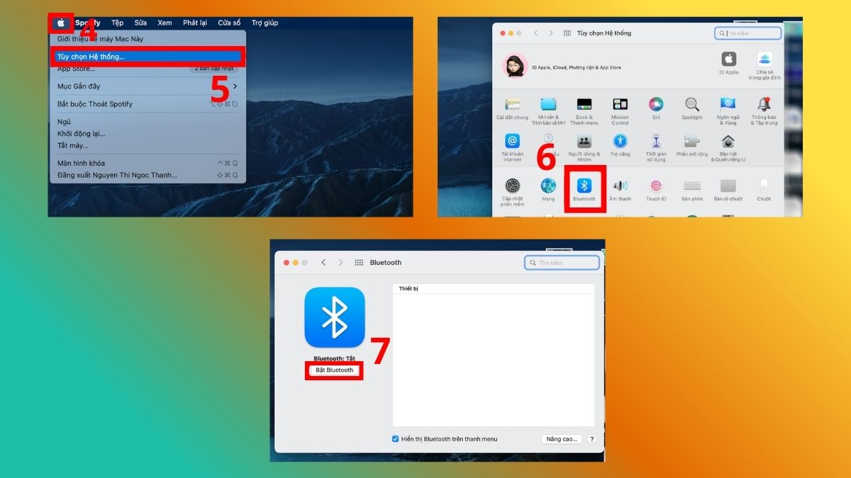 Bật Bluetooth trên MacBoook