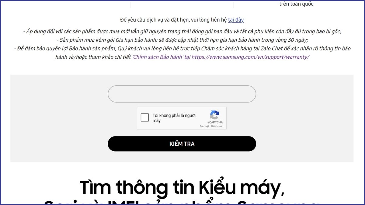 Máy chính hãng có thông tin bảo hành rõ ràng