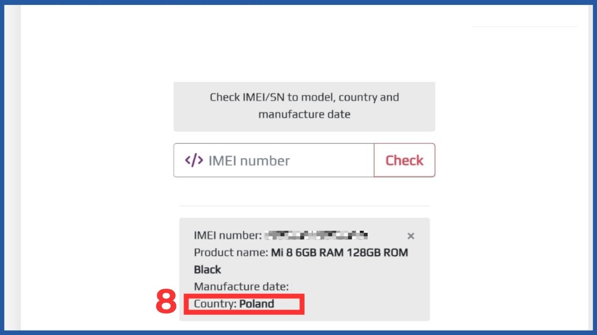 Kết quả check sẽ xuất hiện trên màn hình