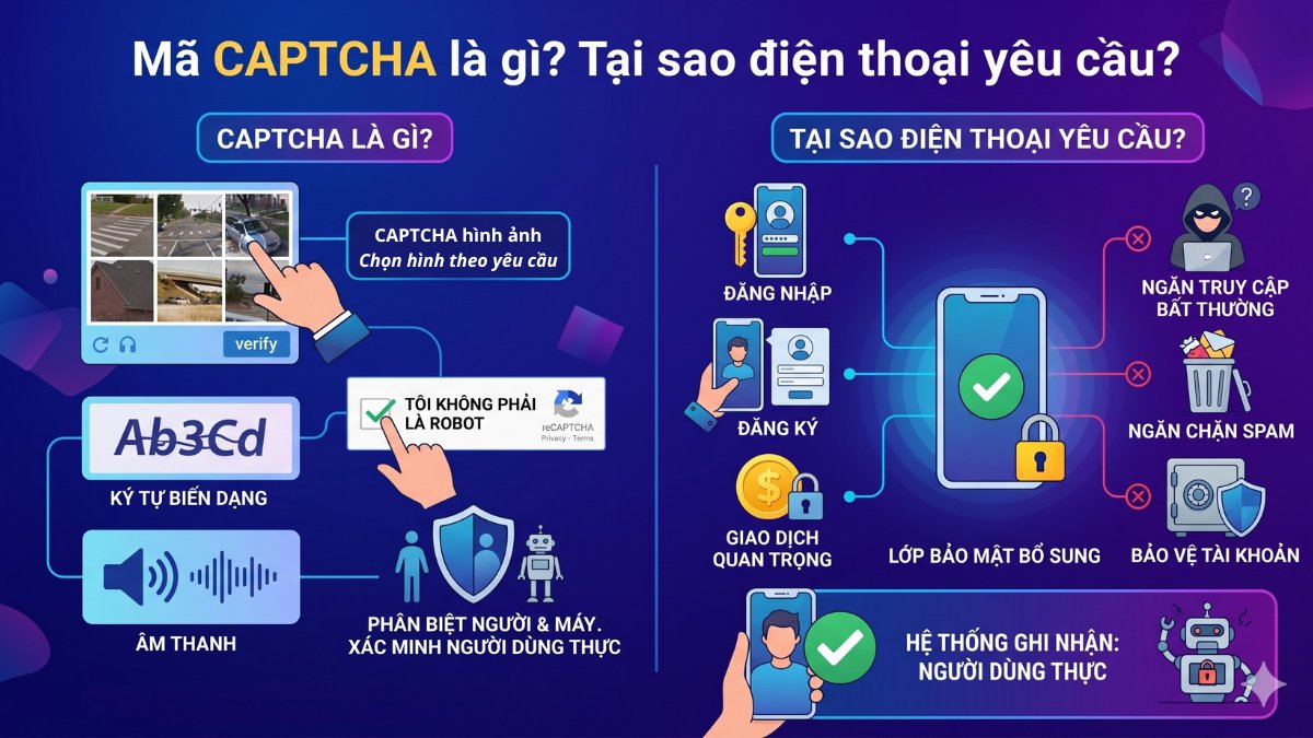 Giải thích khái niệm mã CAPTCHA