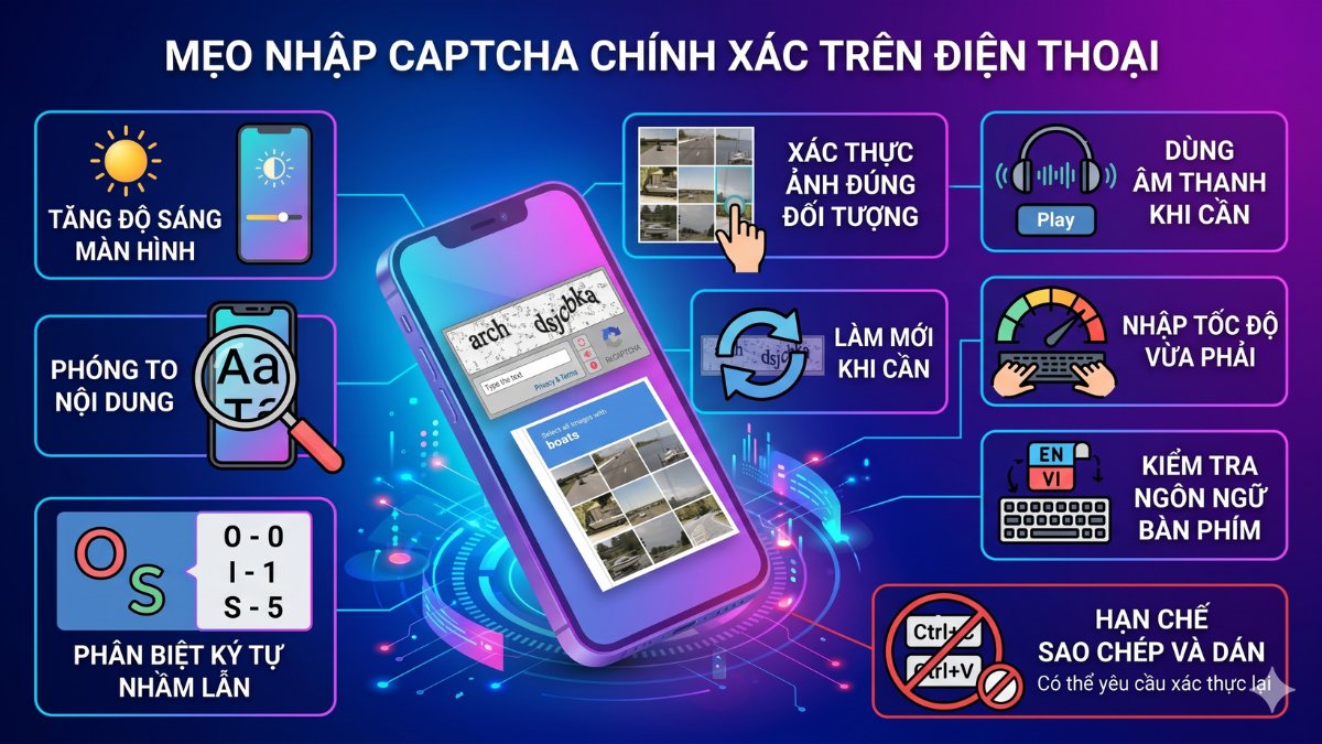 Mẹo tránh nhập sai mã CAPTCHA nhiều lần