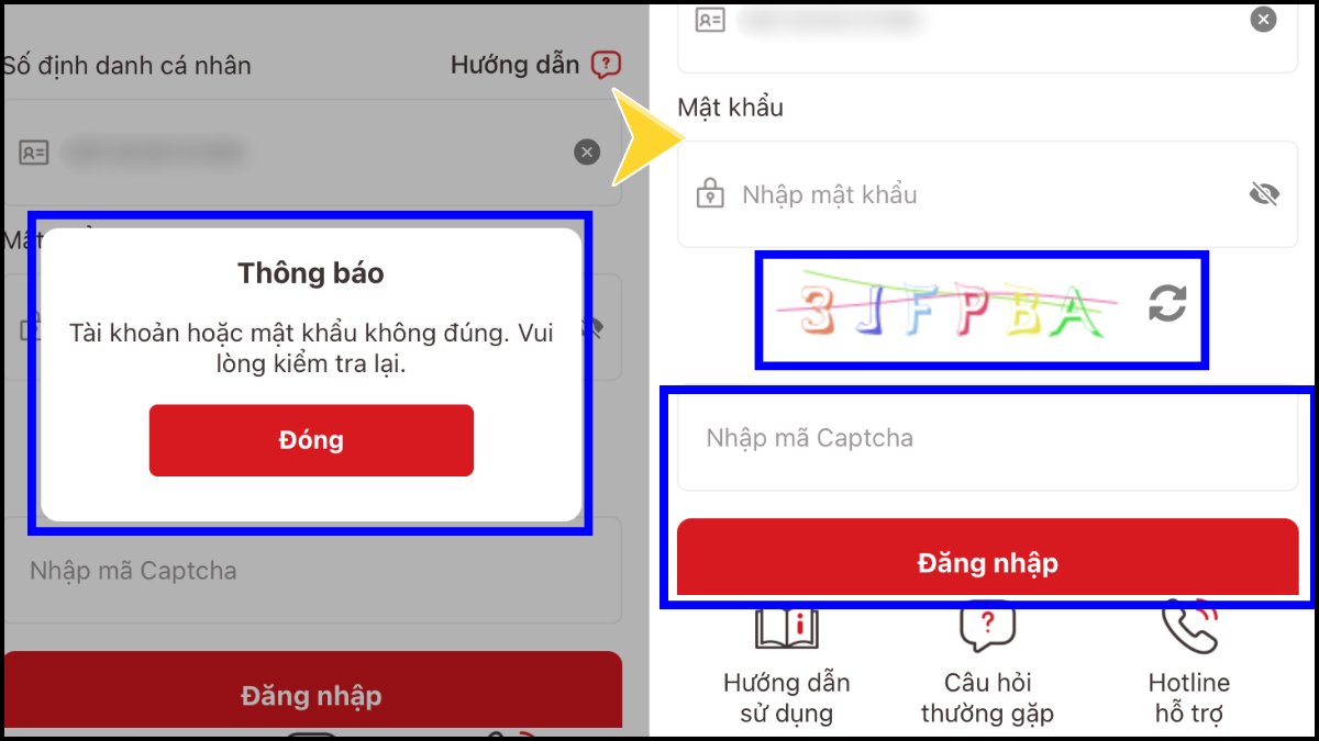 Nhập mã CAPTCHA