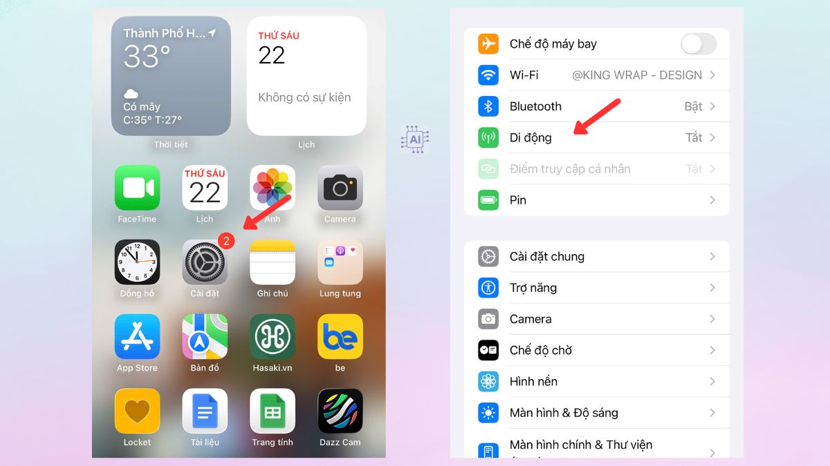 Hướng dẫn quét mã QR eSIM trên iOS