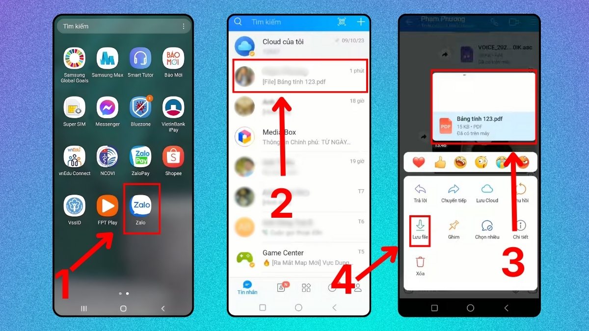 Truy cập vào wusng dụng và Lưu file PDF về máy