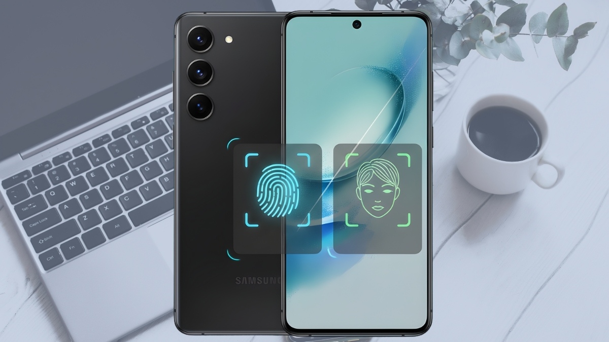 Mở khóa Samsung bằng vân tay hoặc khuôn mặt