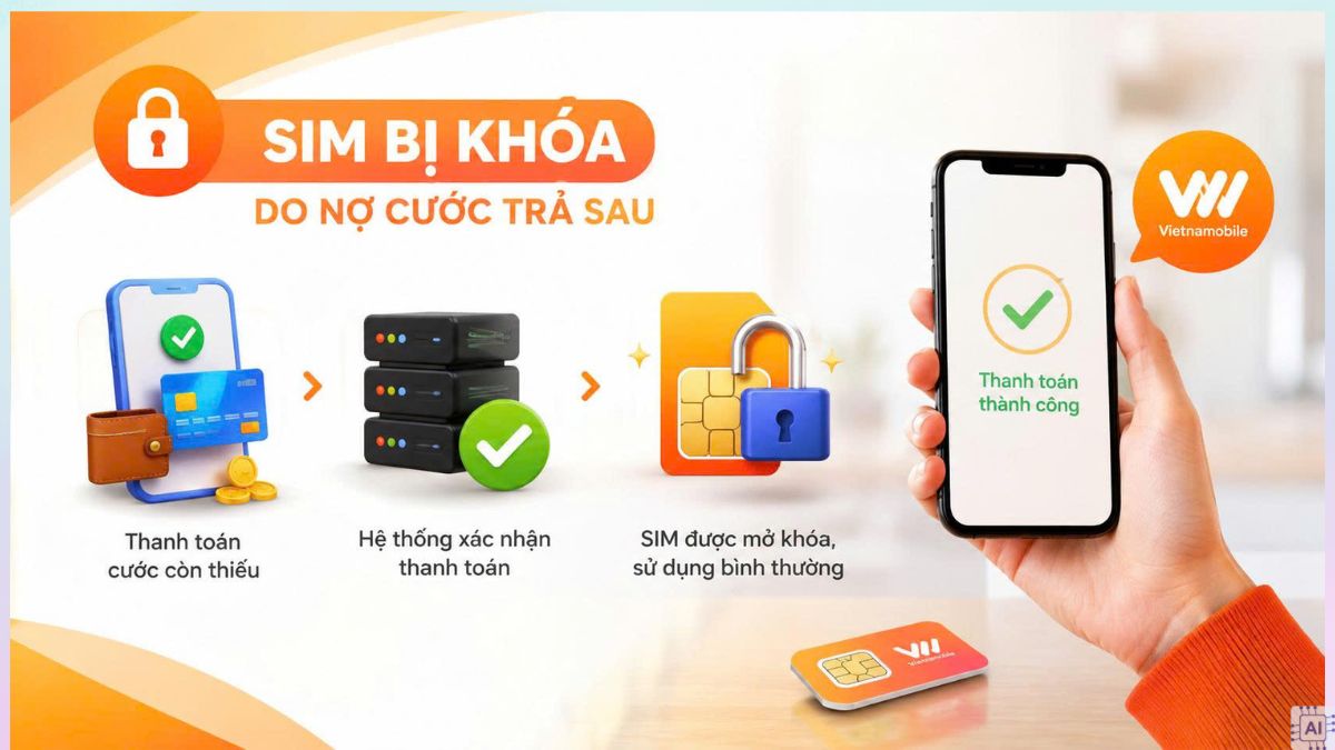 Trường hợp SIM bị khóa do nợ cước trả sau