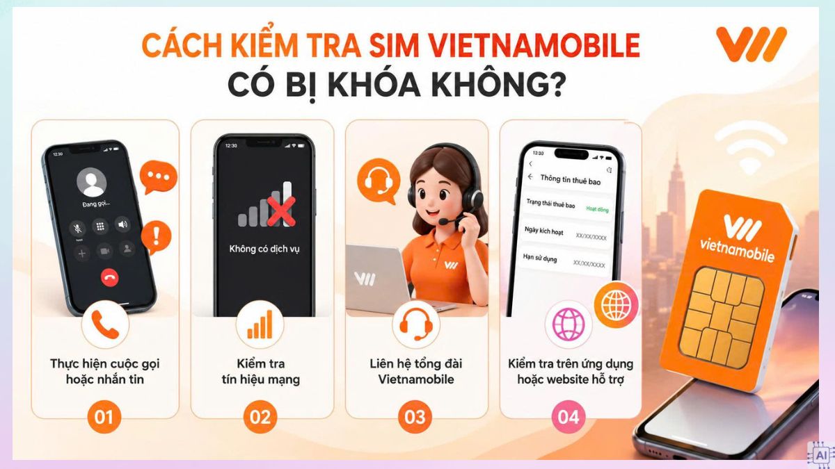 Cách kiểm tra SIM Vietnamobile có bị khóa