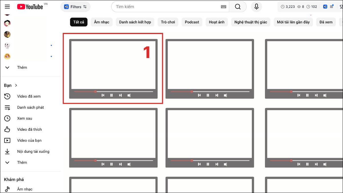 Chọn và phát video có gắn thẻ sản phẩm