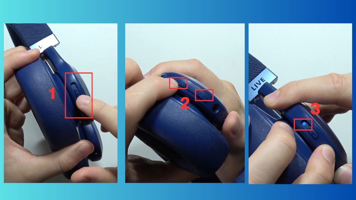 Thao tác reset dòng tai nghe Live Series