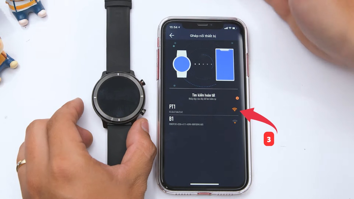 Chọn thiết bị danh sách quét