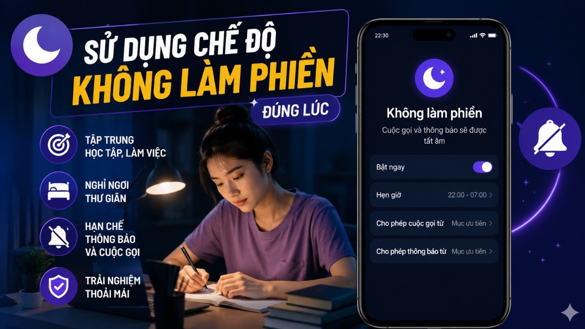 Sử dụng chế độ không làm phiền