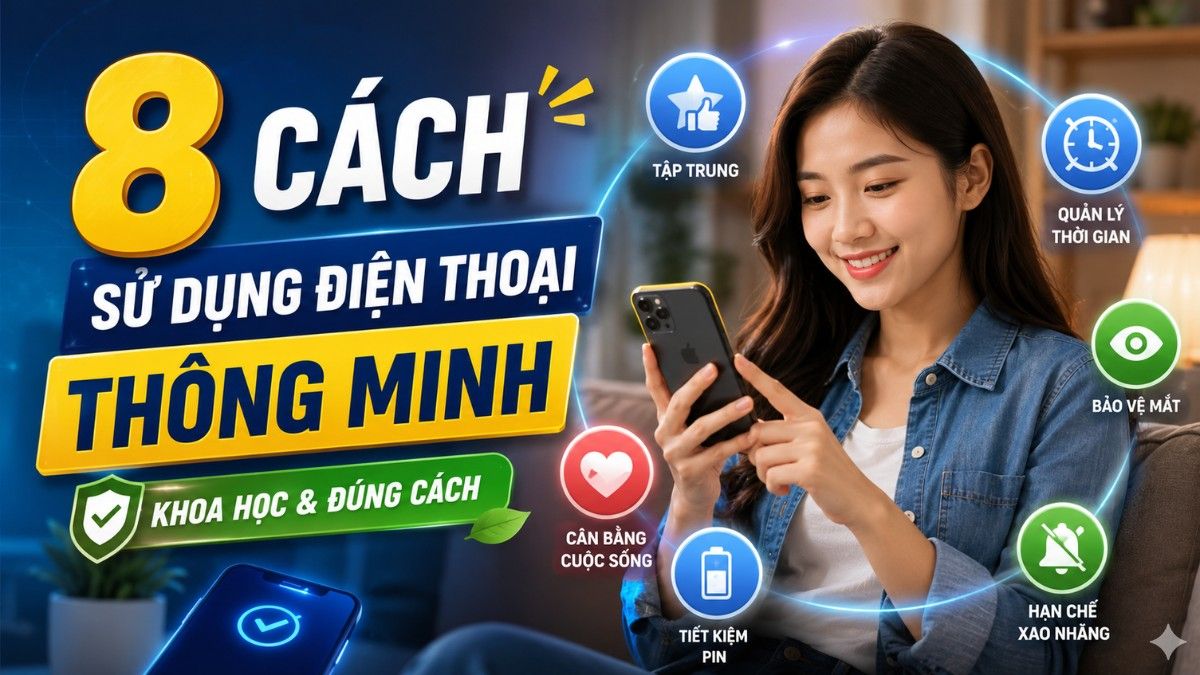 8 Cách sử dụng điện thoại thông minh, khoa học và đúng cách