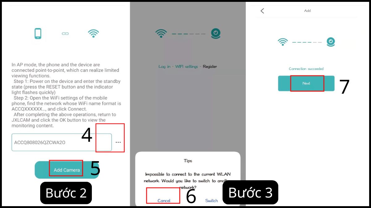Nhấp vào biểu tượng tùy chỉnh và thêm camera