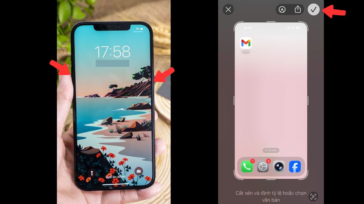 Cách chụp màn hình dòng iPhone 12
