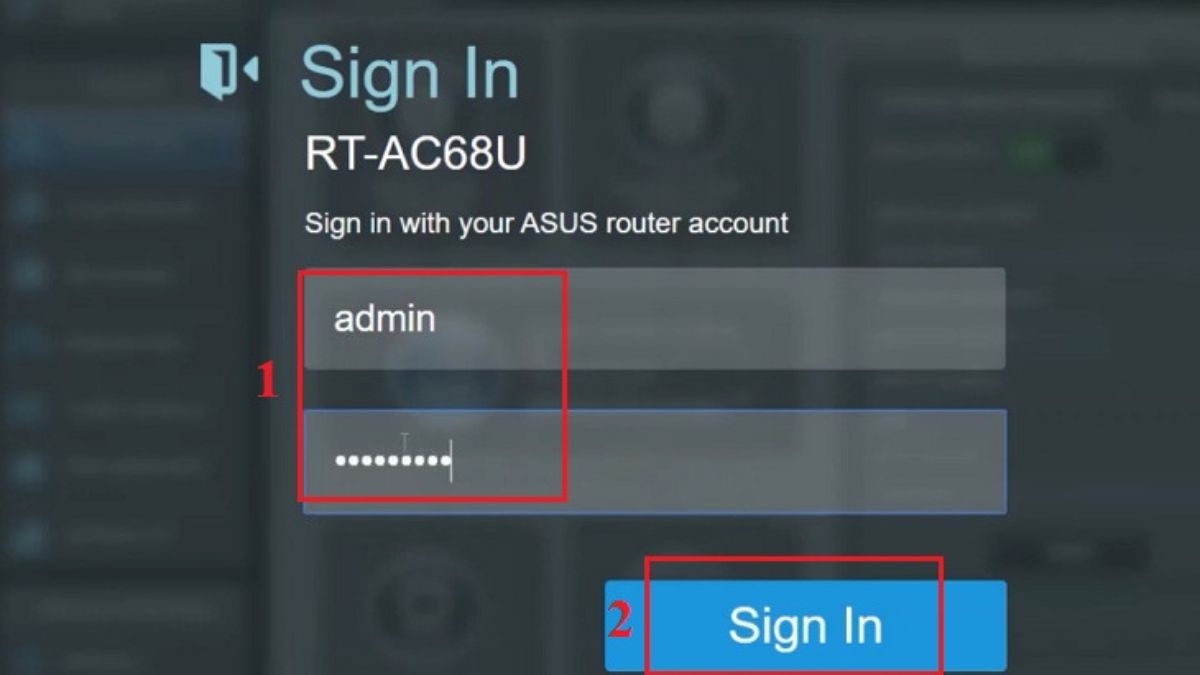 Đăng nhập vào trình duyệt quản lý router Wifi
