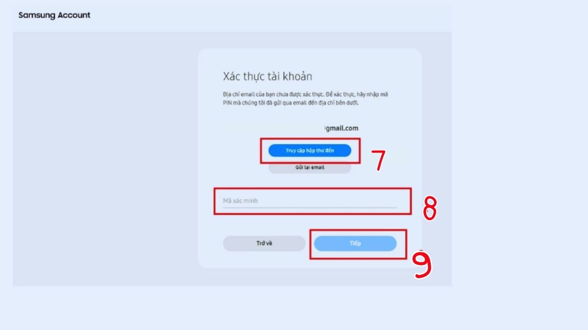 Thao tác tạo tài khoản trên máy tính tương tự smartphone