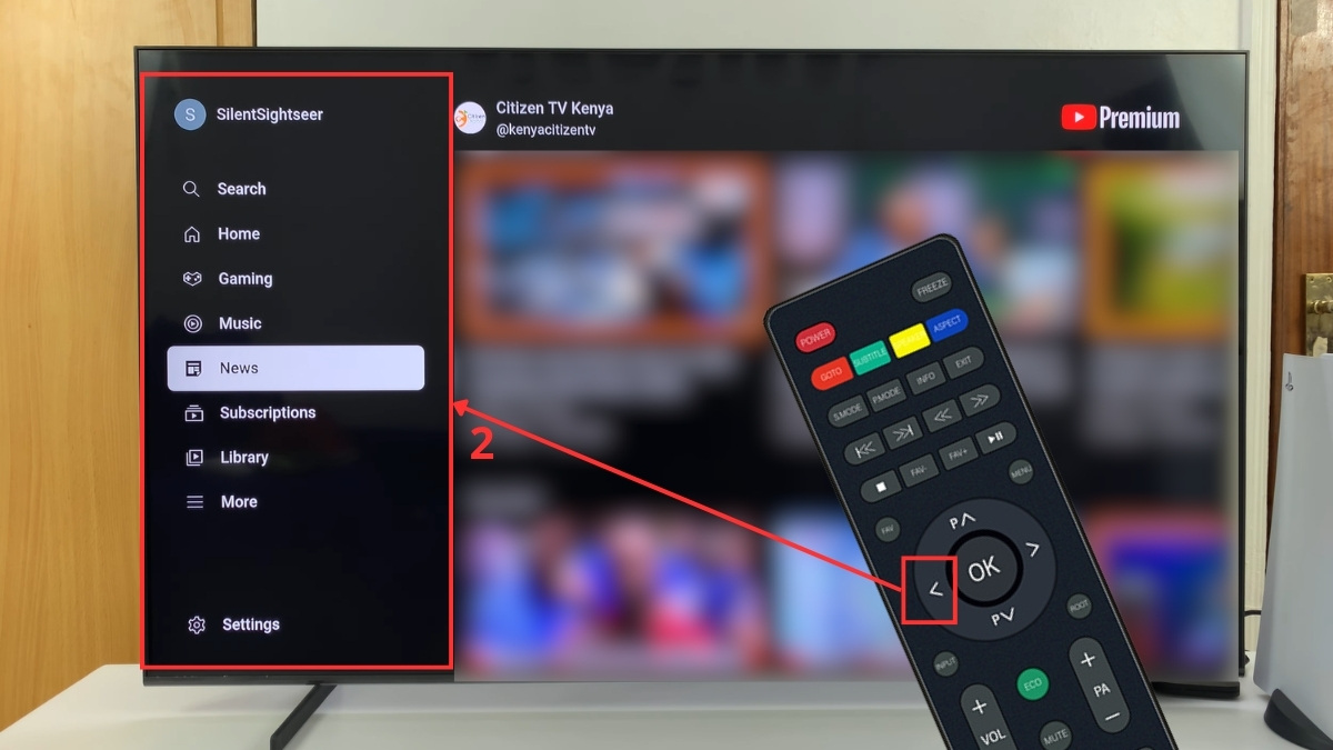 Mở bảng điều khiển
