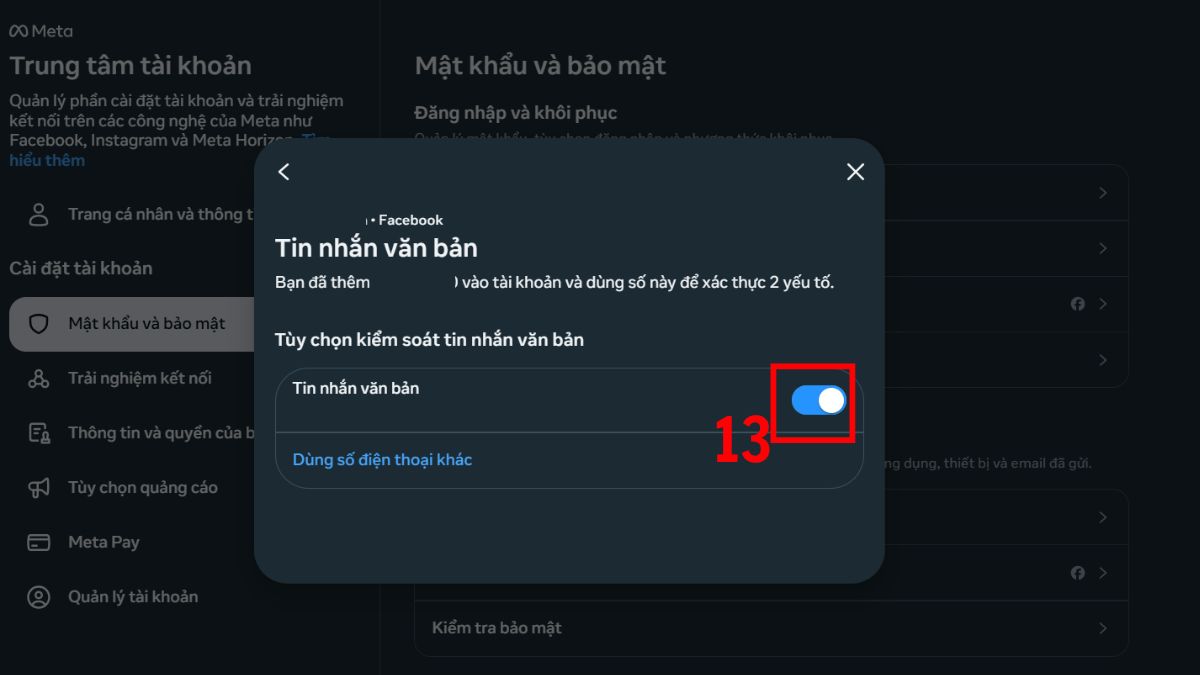 Tắt chế độ Tin nhắn văn bản