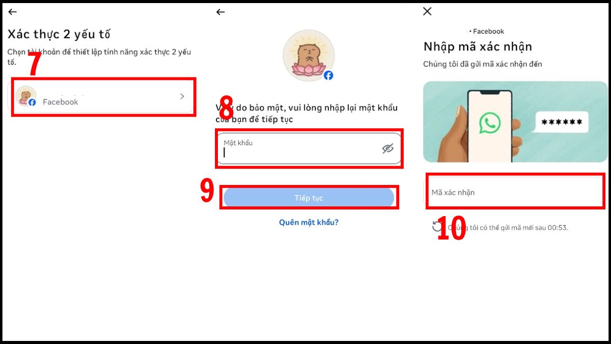 Nhập mã xác nhận