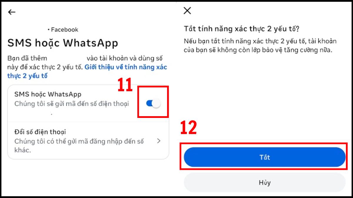 Hướng dẫn tắt xác thực đăng nhập Facebook trên điện thoại