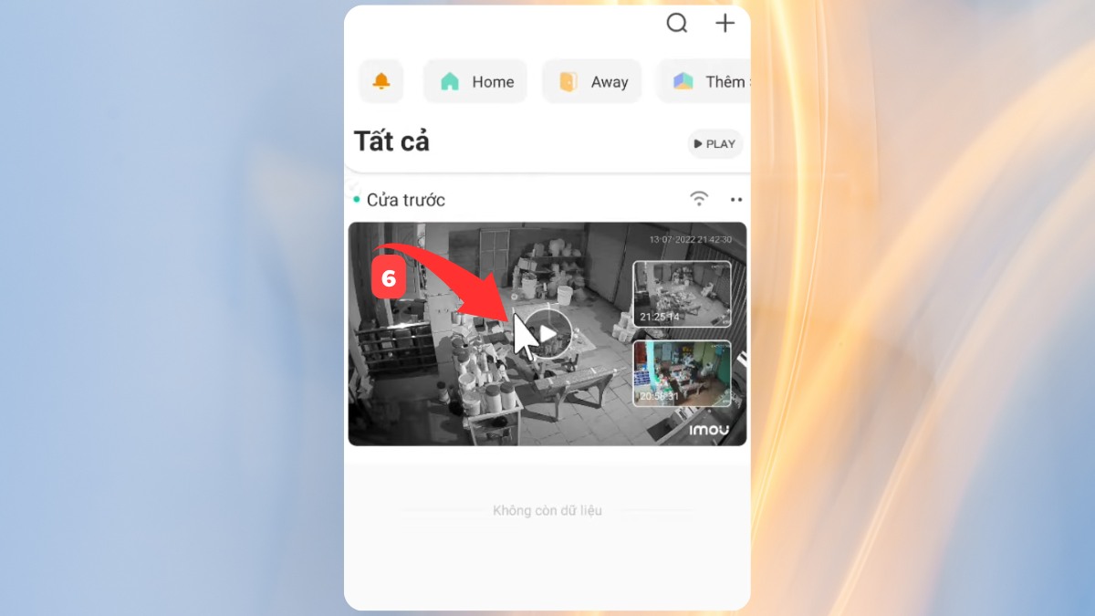 Chọn vào thiết bị camera cần tắt thông báo