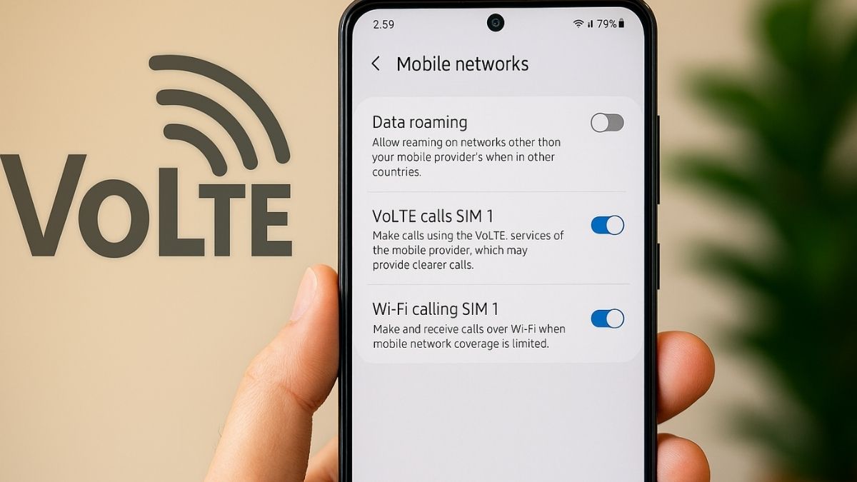 Máy không hỗ trợ đầy đủ VoLTE nên sẽ không thấy tính năng này trên Samsung