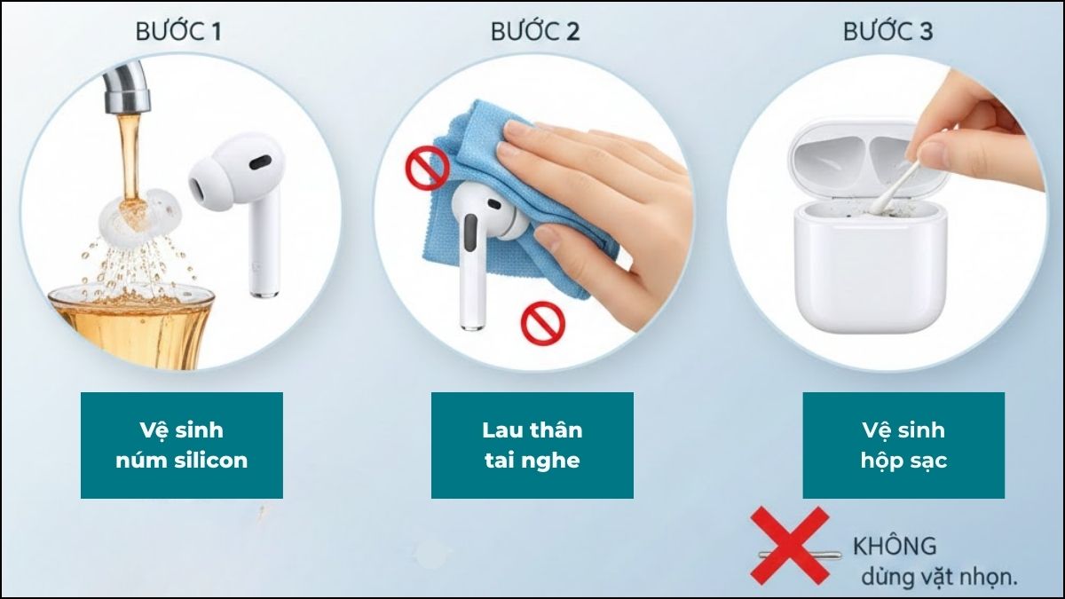 Vệ sinh tai nghe Bluetooth