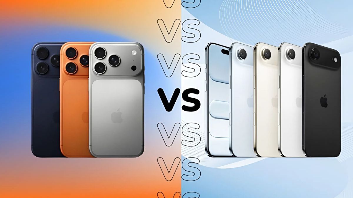 So sánh cấu hình iPhone 17 series và iPhone Air