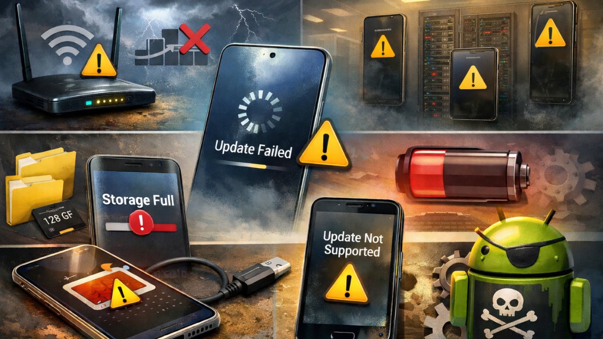 Mạng không ổn định khiến Samsung không cập nhật được