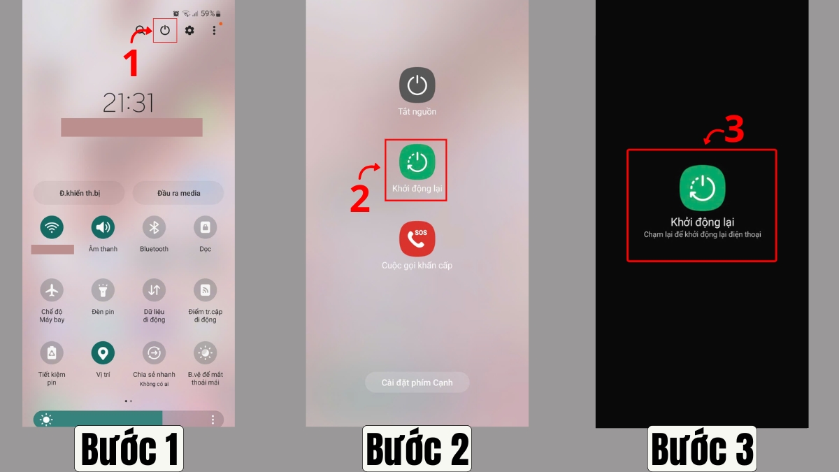Khởi động lại giúp sửa lỗi hệ thống tạm thời