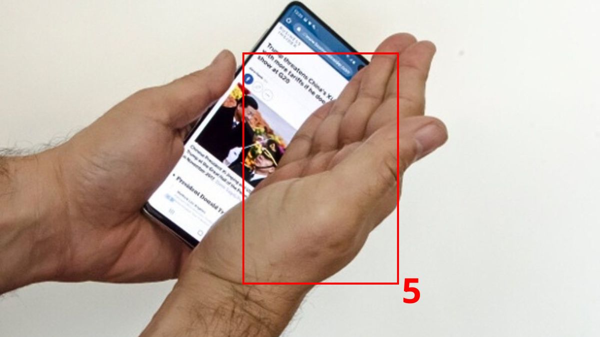 Thao tác chụp màn hình bằng cử chỉ