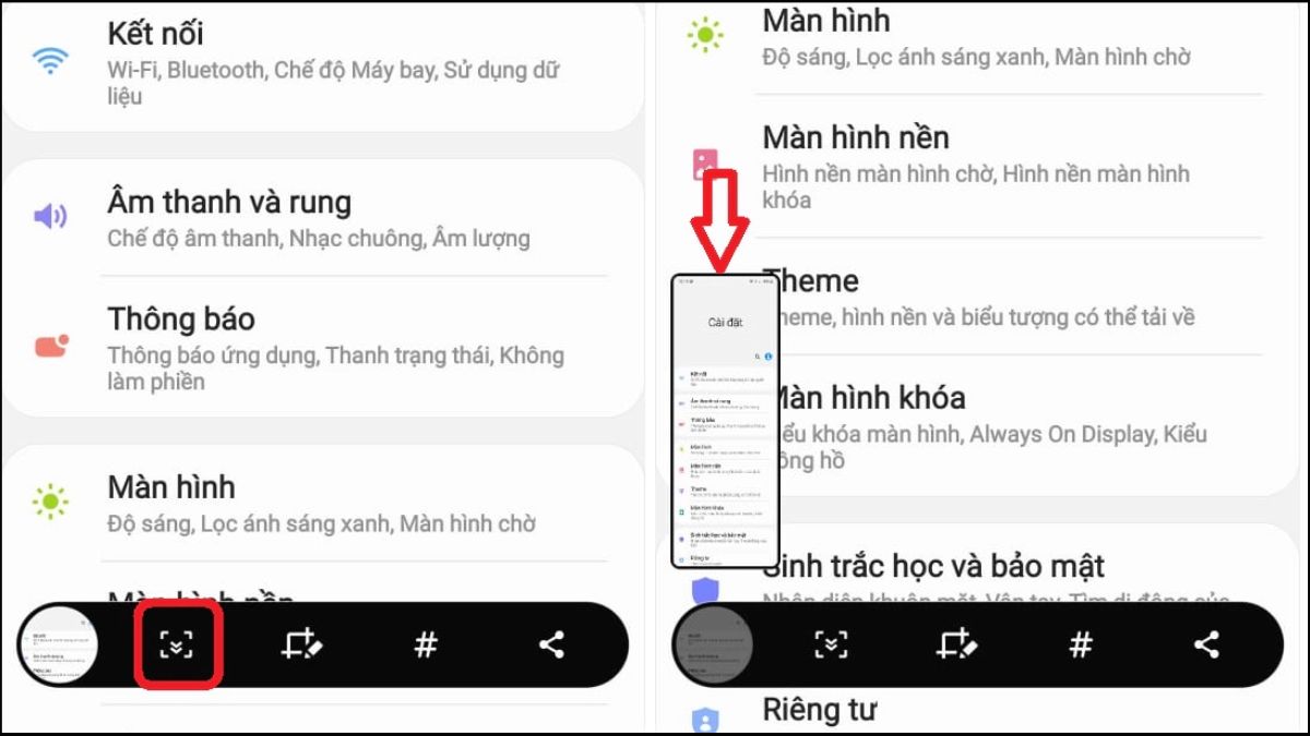 Samsung Galaxy J7 chụp được ảnh cuộn nếu chạy Android 9