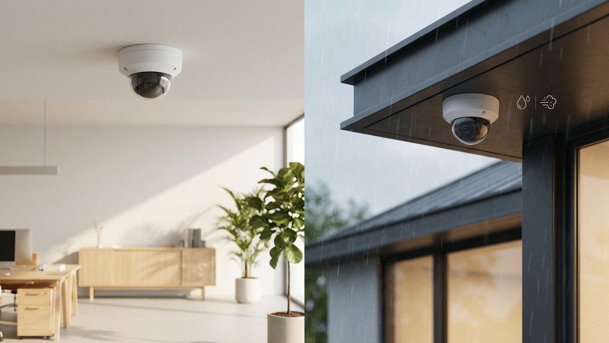 Camera Dome phù hợp với không gian nhỏ như trong nhà