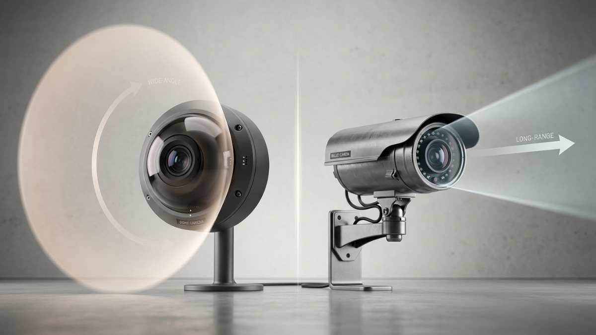 Sự khác biệt giữa camera Dome và camera Bullet