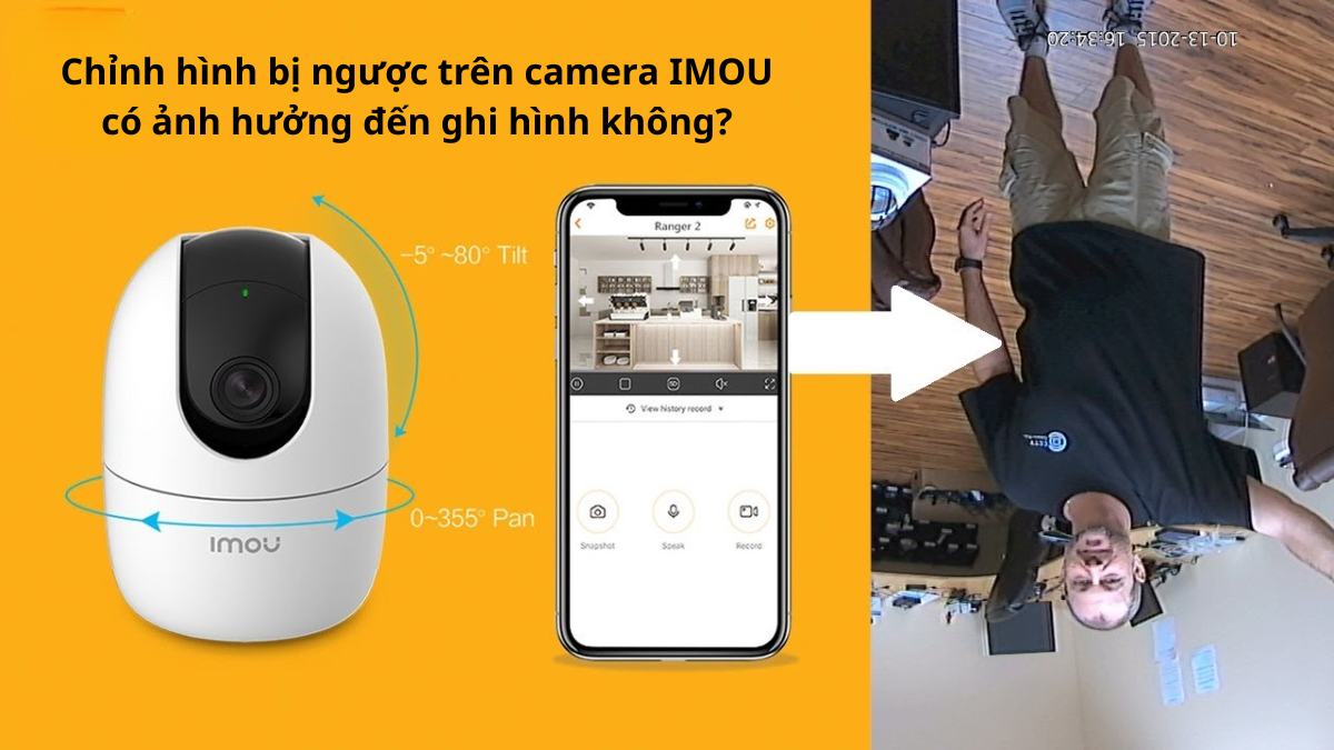 Chỉnh hình bị ngược trên camera IMOU không ảnh hưởng tới ghi hình