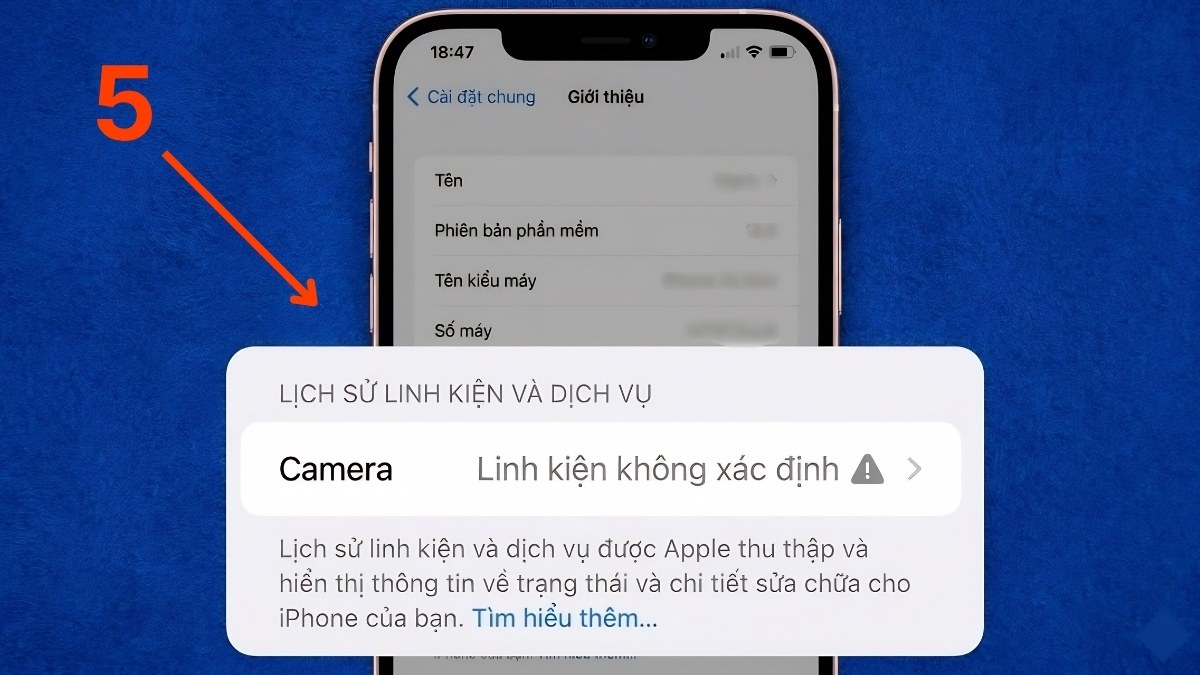 Truy cập lịch sử linh kiện