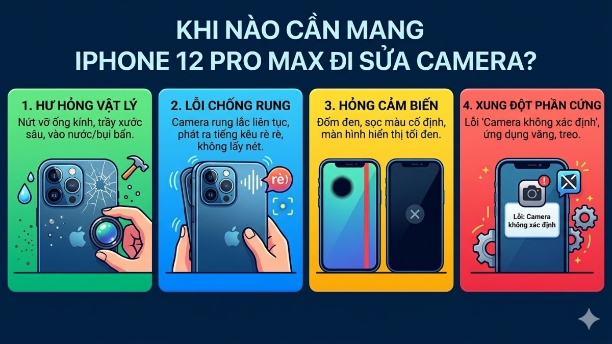 Mang iPhone 12 Pro Max đi sửa do hư hỏng vật lý