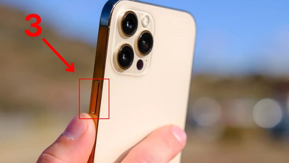 Nhấn giữ nút Nguồn cho đến khi logo Apple hiện lên