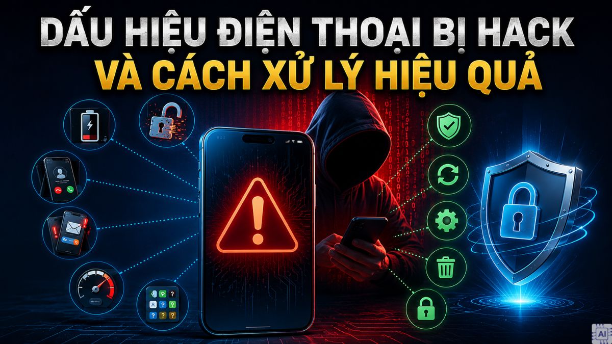 Dấu hiệu điện thoại bị hack và cách xử lý hiệu quả