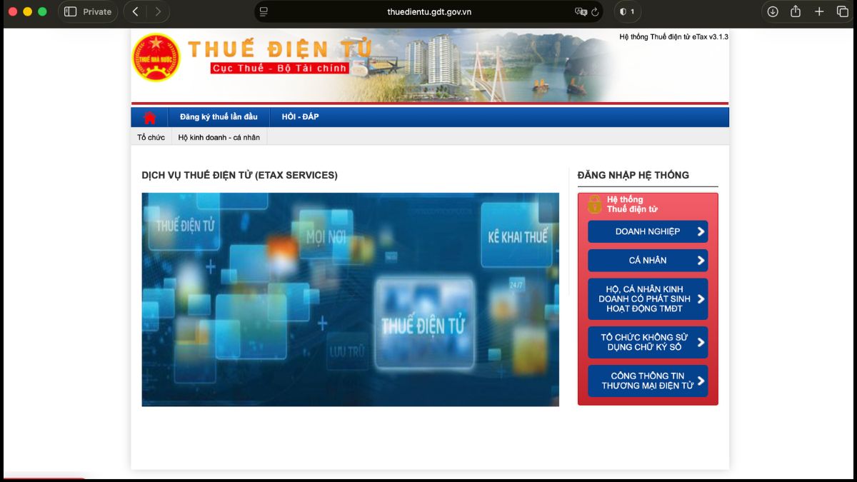 Truy cập dịch vụ công qua trình duyệt web