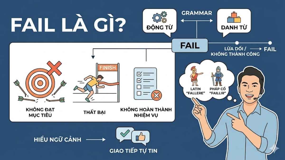 Định nghĩa về fail trong tiếng Anh
