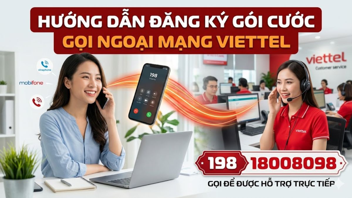 Đăng ký gói cước ngoại mạng Viettel