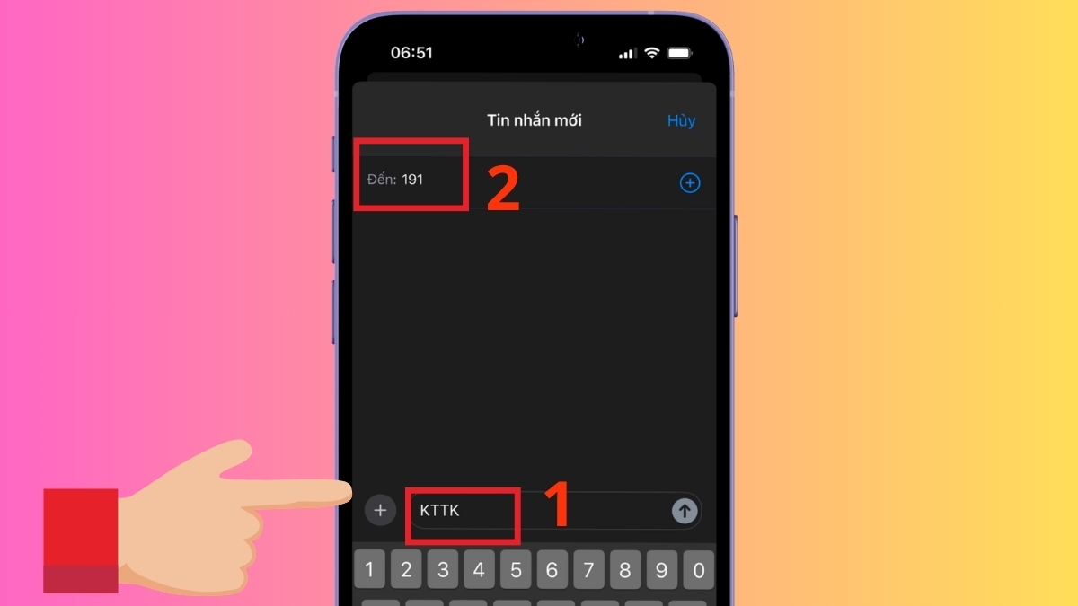 Kiểm soát dung lượng bằng cách soạn KTTK gửi 191