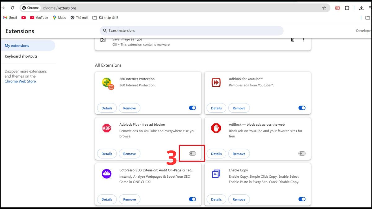 Từng từng extension