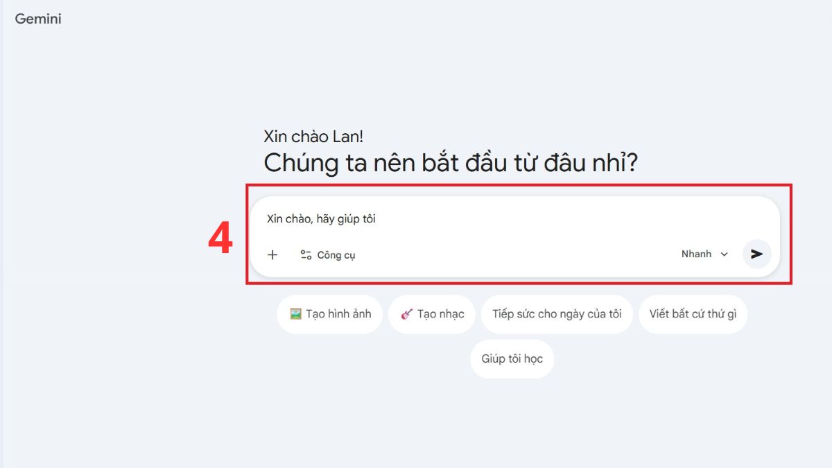 Kiểm tra Gemini đã hoạt động bình thường