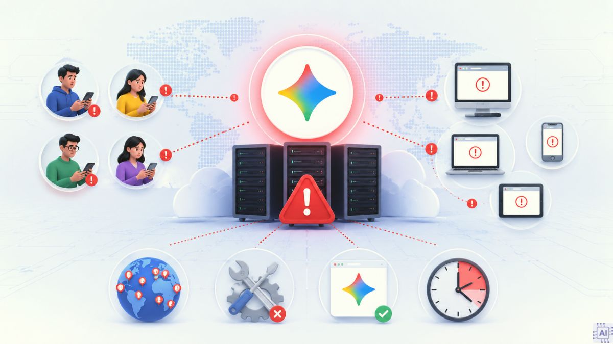 Gemini bị lỗi do sự cố hệ thống