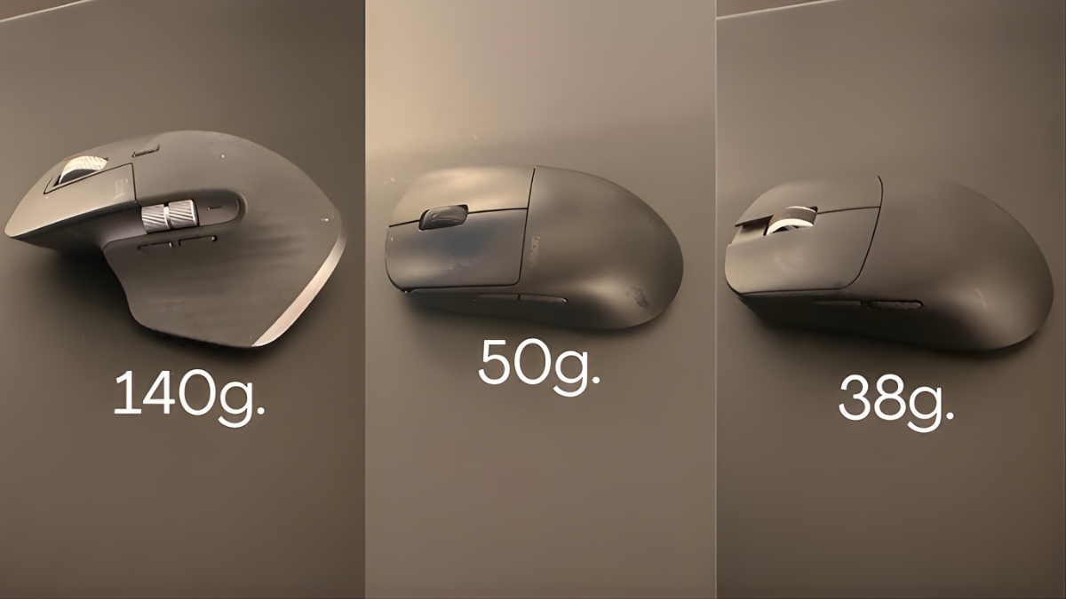 Trọng lượng chuột linh hoạt theo từng phong cách