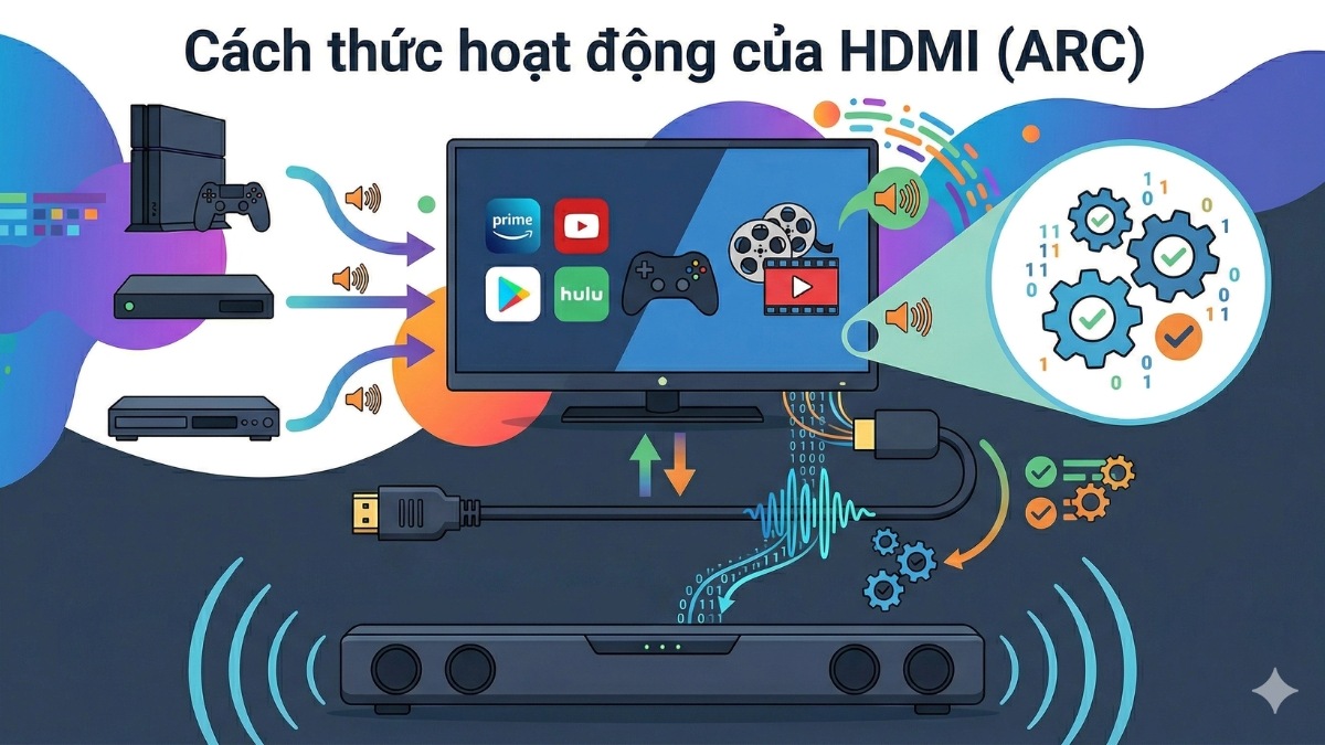 Cách thức hoạt động của HDMI ARC